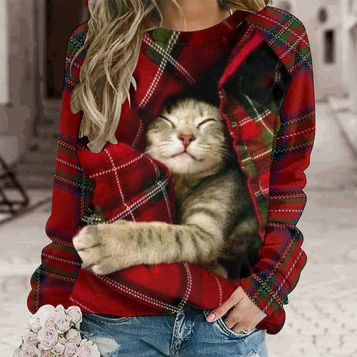 Heidi-Mode | Damen Pulli Sweatshirt Kurz