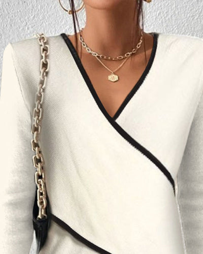 Heidi-Mode | Eleganter V-Ausschnitt Pullover