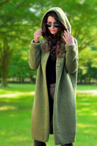 Heidi-Mode | Elegante Lange Strickjacke