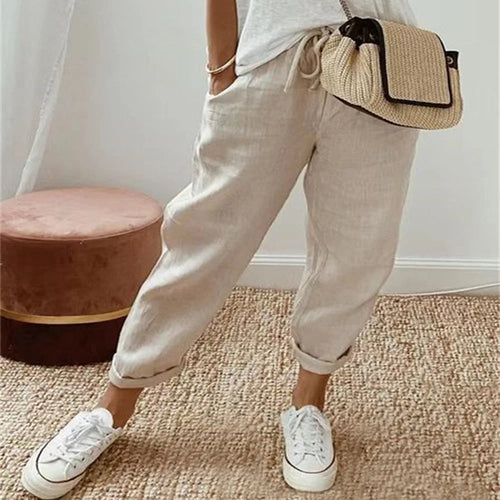 Heidi-Mode | Bequeme Hose aus Leinen