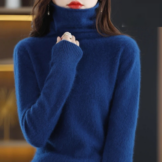 Heidi-Mode | Cashmere Pullover Damen Weicher Rollkragenpullover, Warm & Luxuriöses Design