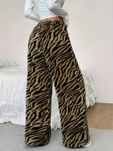 Heidi-Mode | Elegante Zebra Print Weite Hose für Damen