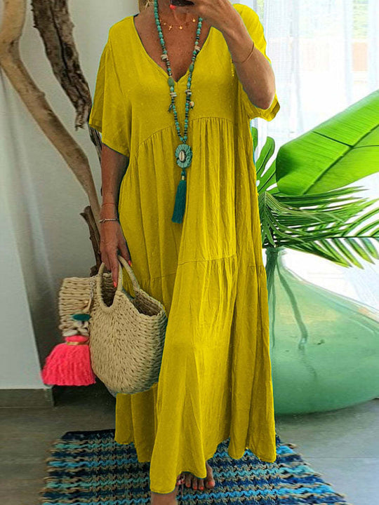 Lässiges langes Kleid für Damen