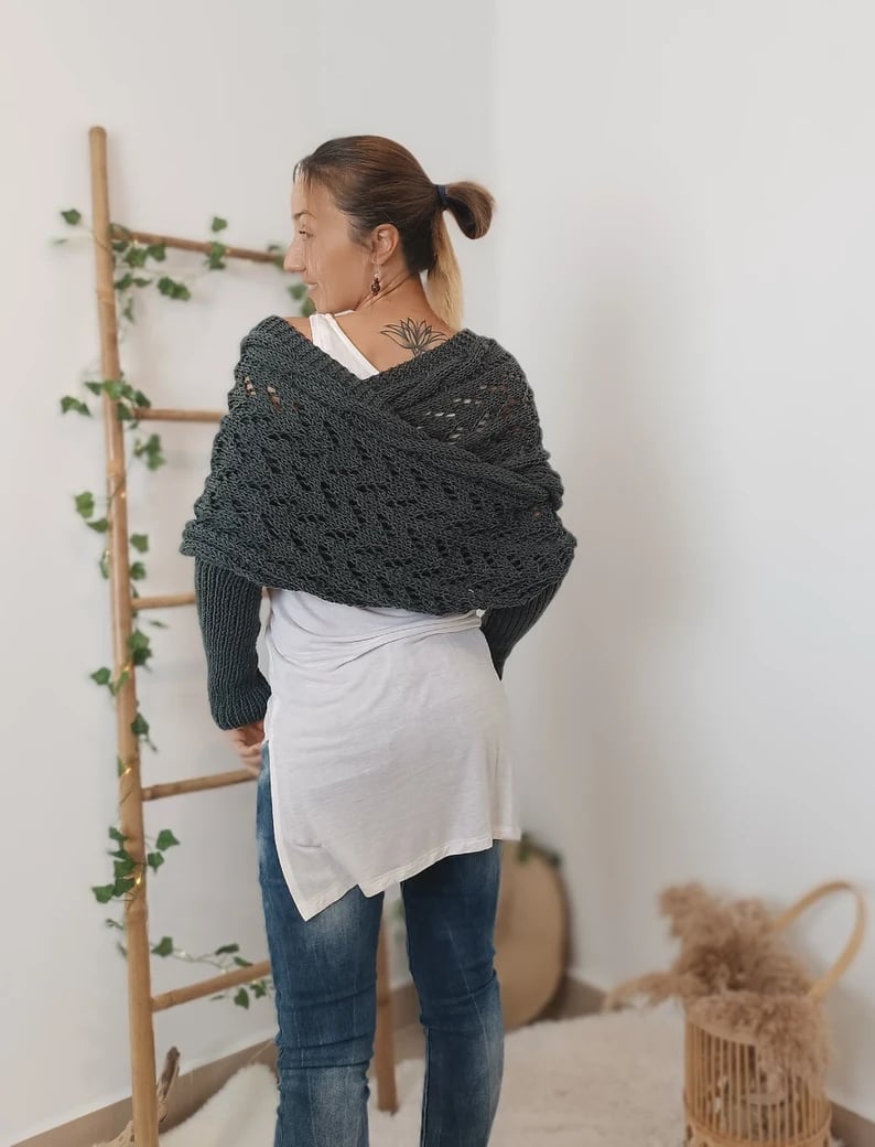 Heidi-Mode | Bequemer Strickschal
