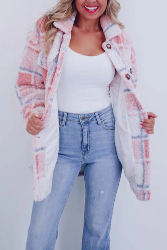 Heidi-Mode | Karo Polar Fleece Jacke