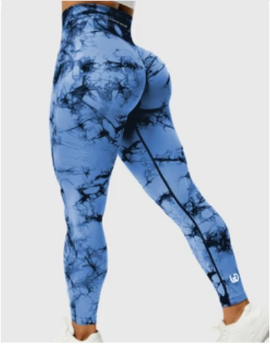Heidi-Mode | Fashion Färbung Sport Leggings mit Scrunch für Frauen