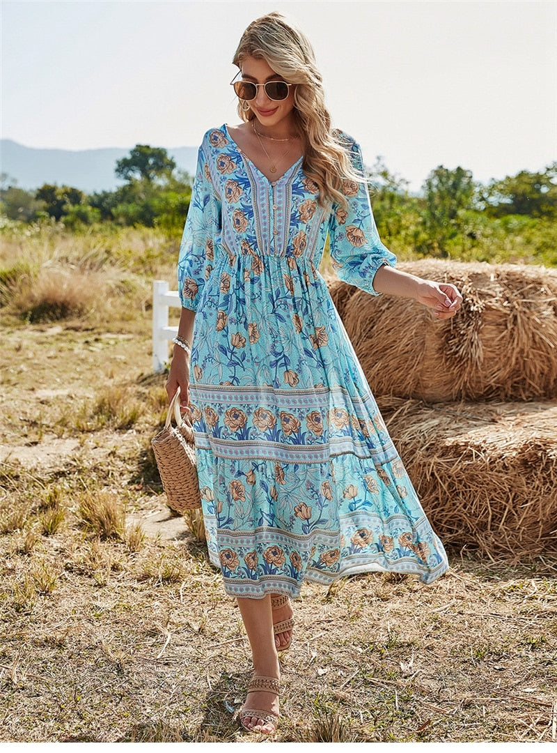 Heidi-Mode | Stilvolles Boho Sommerkleid