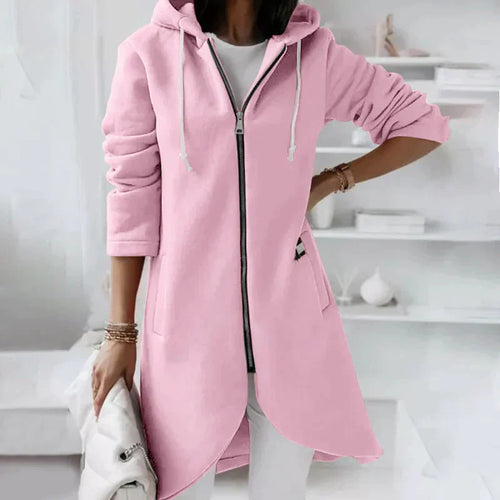 Heidi-Mode | Lange Hoodie Met Ritssluiting