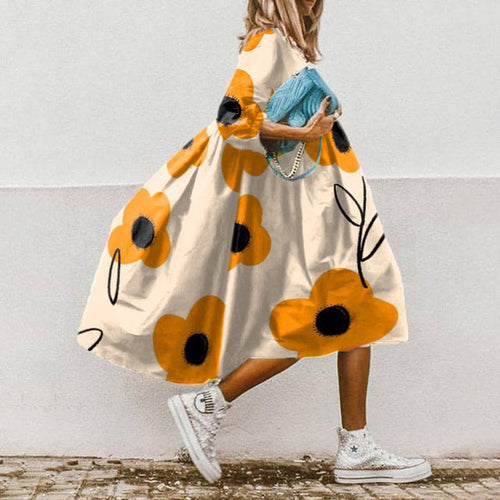 Heidi-Mode | Buntes, Weites Sommerkleid