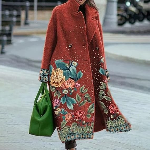 Langarm Revers mantel