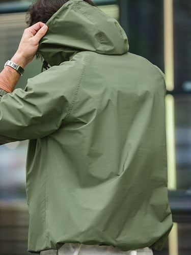 Heidi-Mode | Wasserdichter Windbreaker mit Kapuze und Taschenverschluss