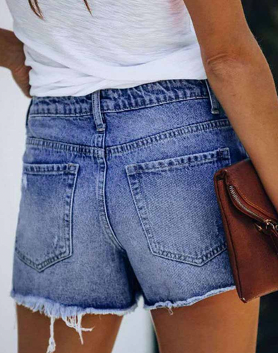 Heidi-Mode | Bequemer Jeans Hosen-Rock für Den Sommer