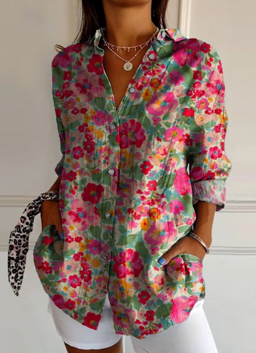 Heidi-Mode - Blumenbluse