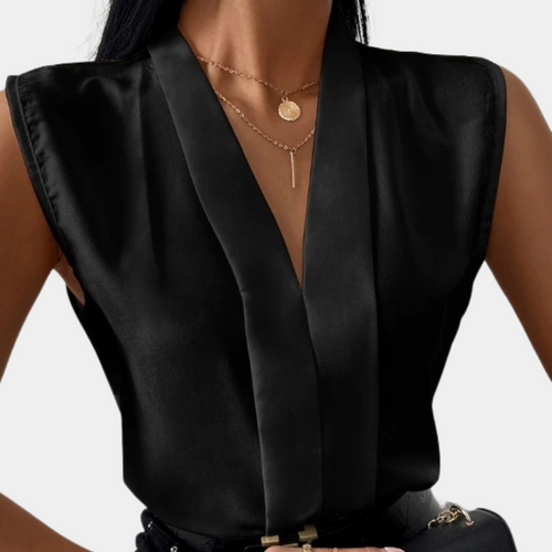 HeidiMode Bluse Mit V-Ausschnitt Für Damen