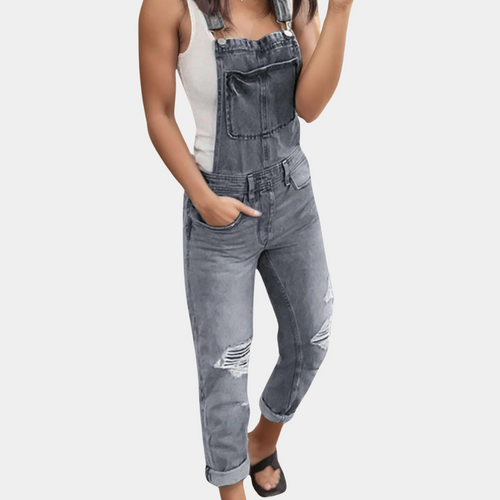 Heidi-Mode | Zerrissene Denim-Latzhose
