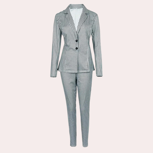 Heidi-Mode | Zwei-Teiliges Plaid-Set für Frauen