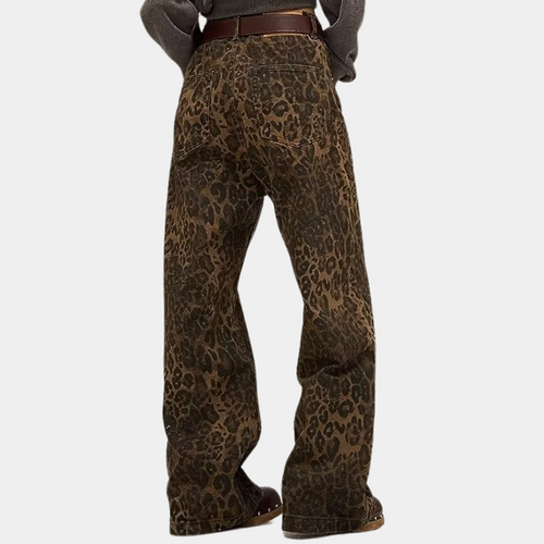Heidi-Mode | Modische Jeans für Frauen mit Elegantem Leopardenmuster