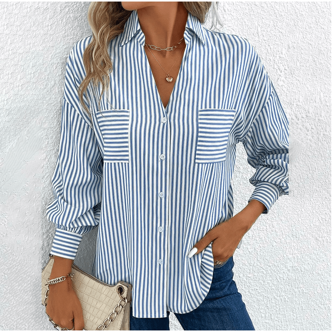 Heidi-Mode | Gestreifte Bluse mit Langen Ärmeln