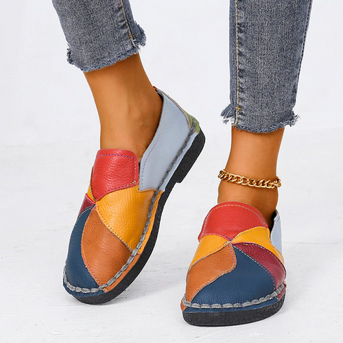 Heidi-Mode | Bunte Damen-Orthopädische Schuhe mit Absatz