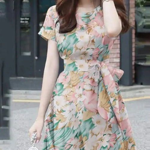 Bohemien Bloemenprint Jurk