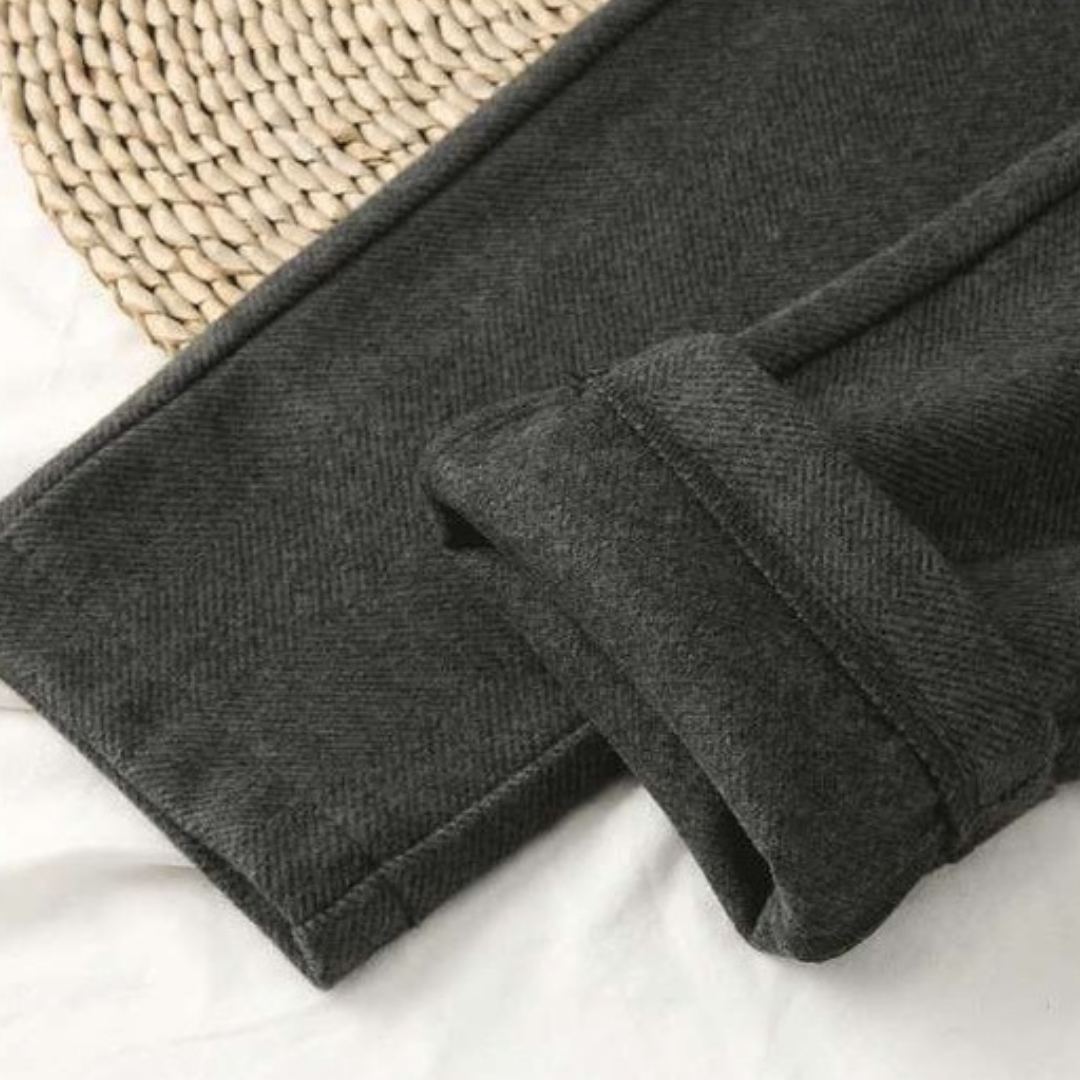 Heidi-Mode | Damenhose mit Fischgrätmuster für vielseitige Kleidung in allen Jahreszeiten