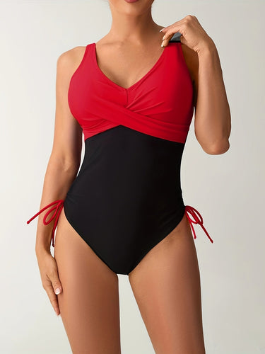 Heidi-Mode | Stilvolles Farbkasten Badeanzug für Damen