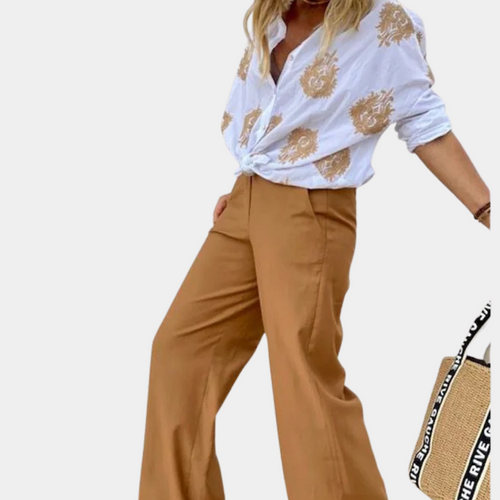 Heidi-Mode | Bestickte Boho-Chic Baumwollbluse für Damen