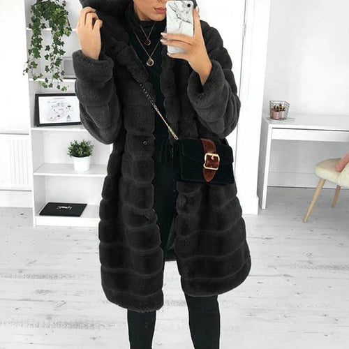 Heidi-Mode | Manteau D'Hiver Épais Avec Capuche