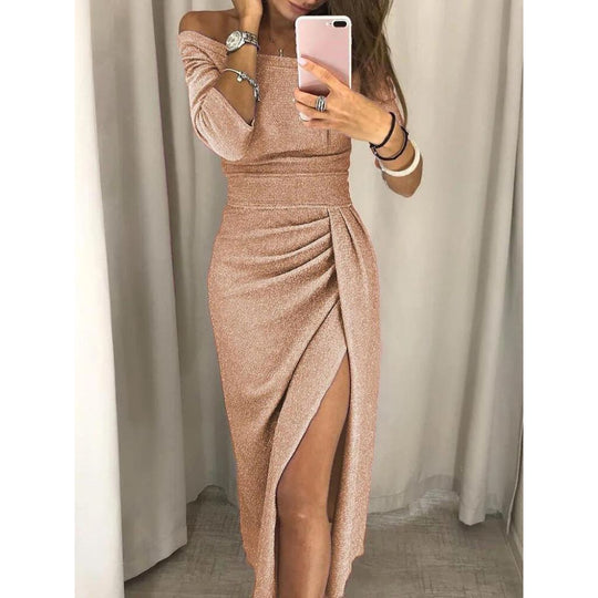 Langes elegantes Damenkleid