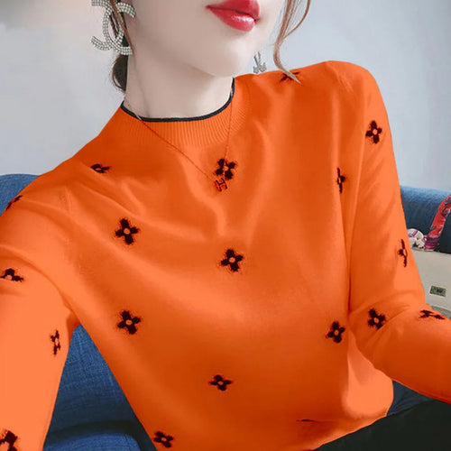 Heidi-Mode | Sweater Damen Bestickter Sweater