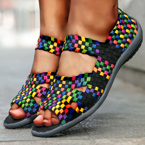 Heidi-Mode | Handgemachte Geflochtene Flache Schuhe