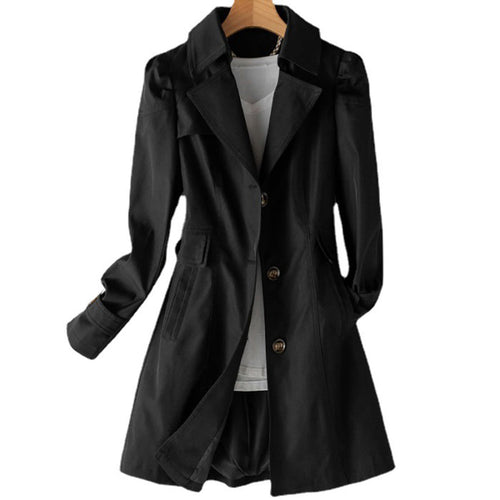Heidi-Mode | Langer Trenchcoat Regenjacke für Damen