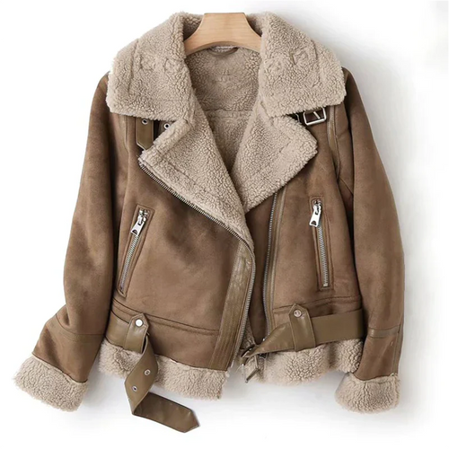 jacke mit Sherpa-Futter