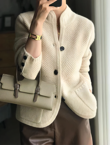 Strickjacke mit Knopfleiste