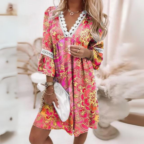 Heidi-Mode | Bohemian Kleid mit Spitze