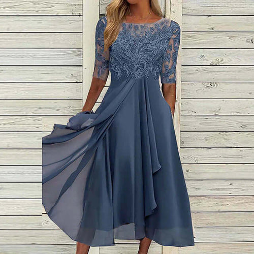 Heidi-Mode | Dunkelblaues Partykleid