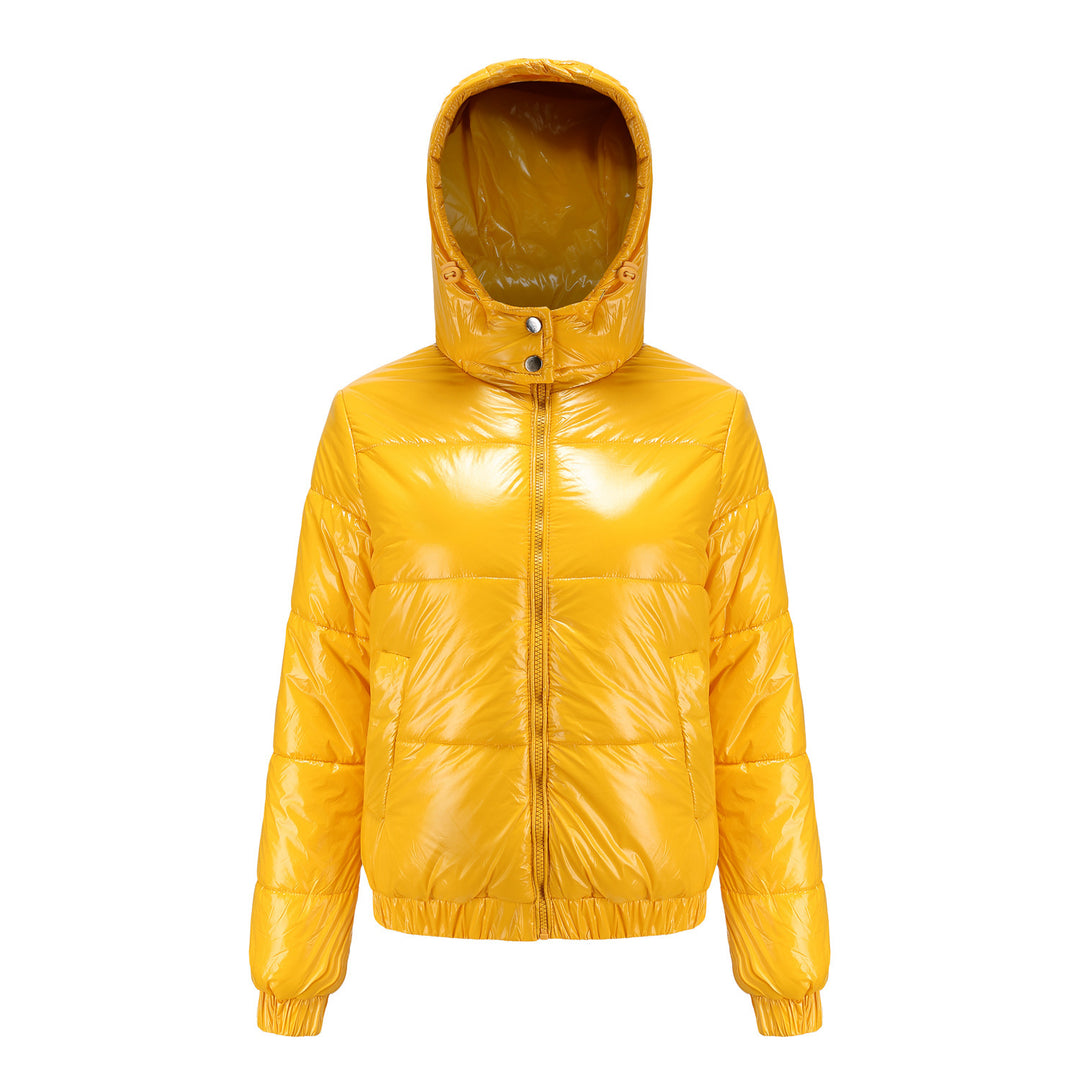 Damen glänzende Winterjacke Heidi-Mode