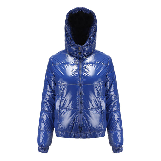 Damen glänzende Winterjacke Heidi-Mode