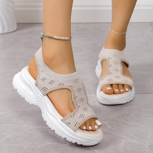 Damen Komfortable Sportsandalen mit atmungsaktivem Obermaterial und rutschfester Sohle Heidi-Mode