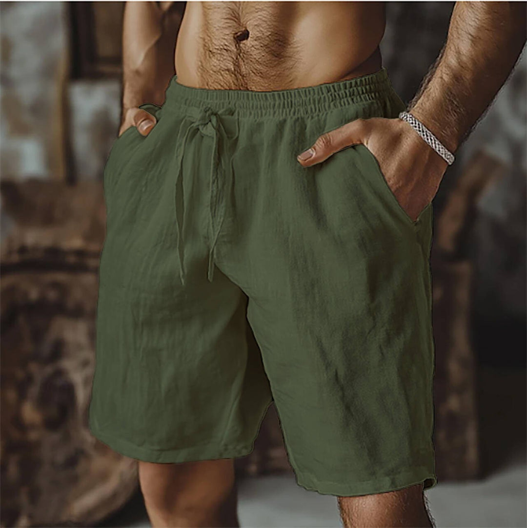 Heidi Mode | Herren-Schnürshorts aus Baumwolle