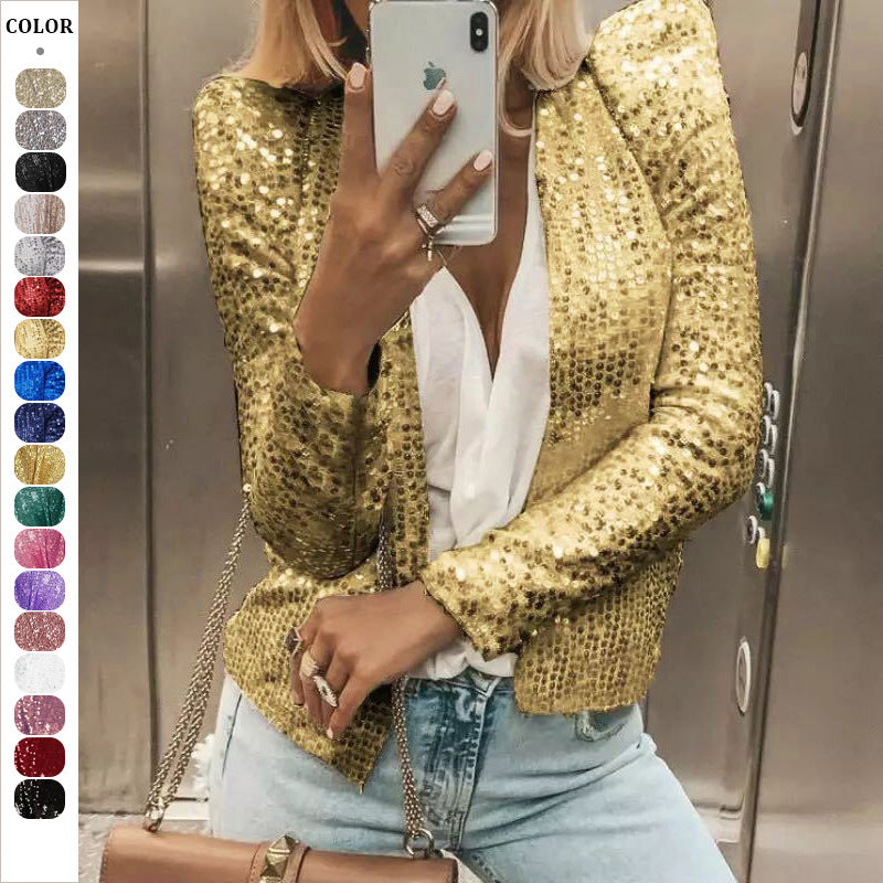 Damen Strickjacke mit Glitzereffekt – Heidi-Mode