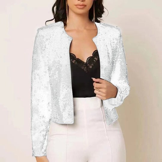 Damen Strickjacke mit Glitzereffekt – Heidi-Mode