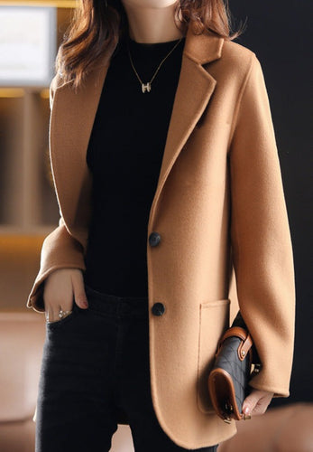 Heidi-Mode | Langärmelig Tweed Blazer mit Taschen