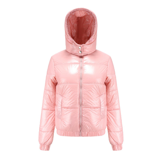 Damen glänzende Winterjacke Heidi-Mode