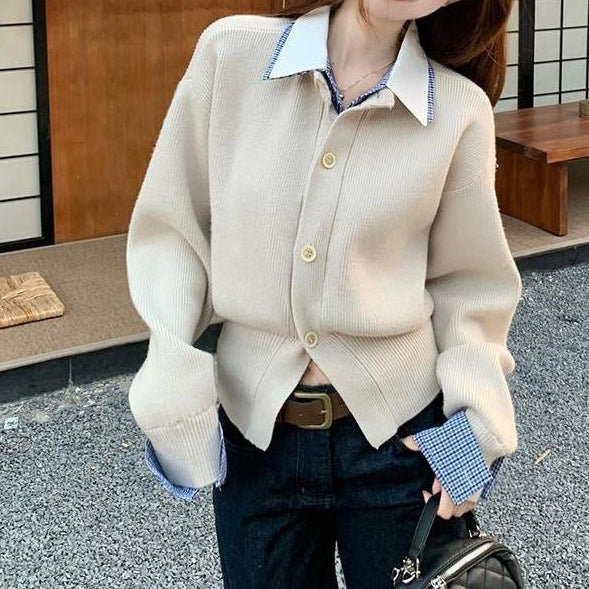 Damen Strickjacke mit klassischem Schnitt und stilvollen Knopfdetails Heidi-Mode
