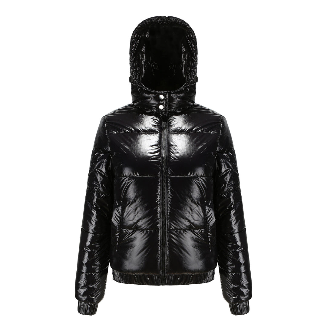 Damen glänzende Winterjacke Heidi-Mode