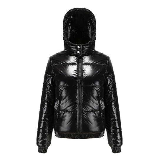 Damen glänzende Winterjacke Heidi-Mode