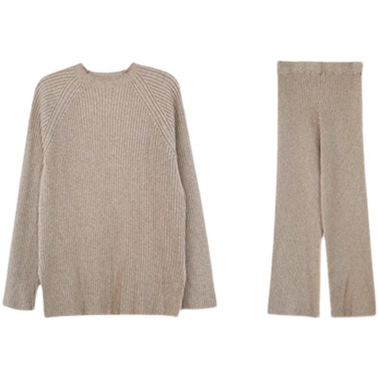Damen Strickensemble mit weitem Schnitt und elegantem Design Heidi-Mode