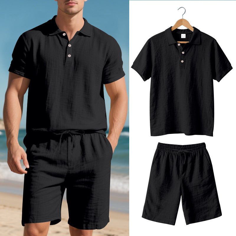 Heidi Mode | Kurzärmliges Poloshirt und Shorts Strandanzug