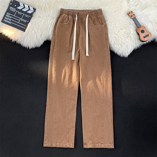 Damen lässige Freizeithose mit elastischem Bund und praktischen Taschen Heidi-Mode